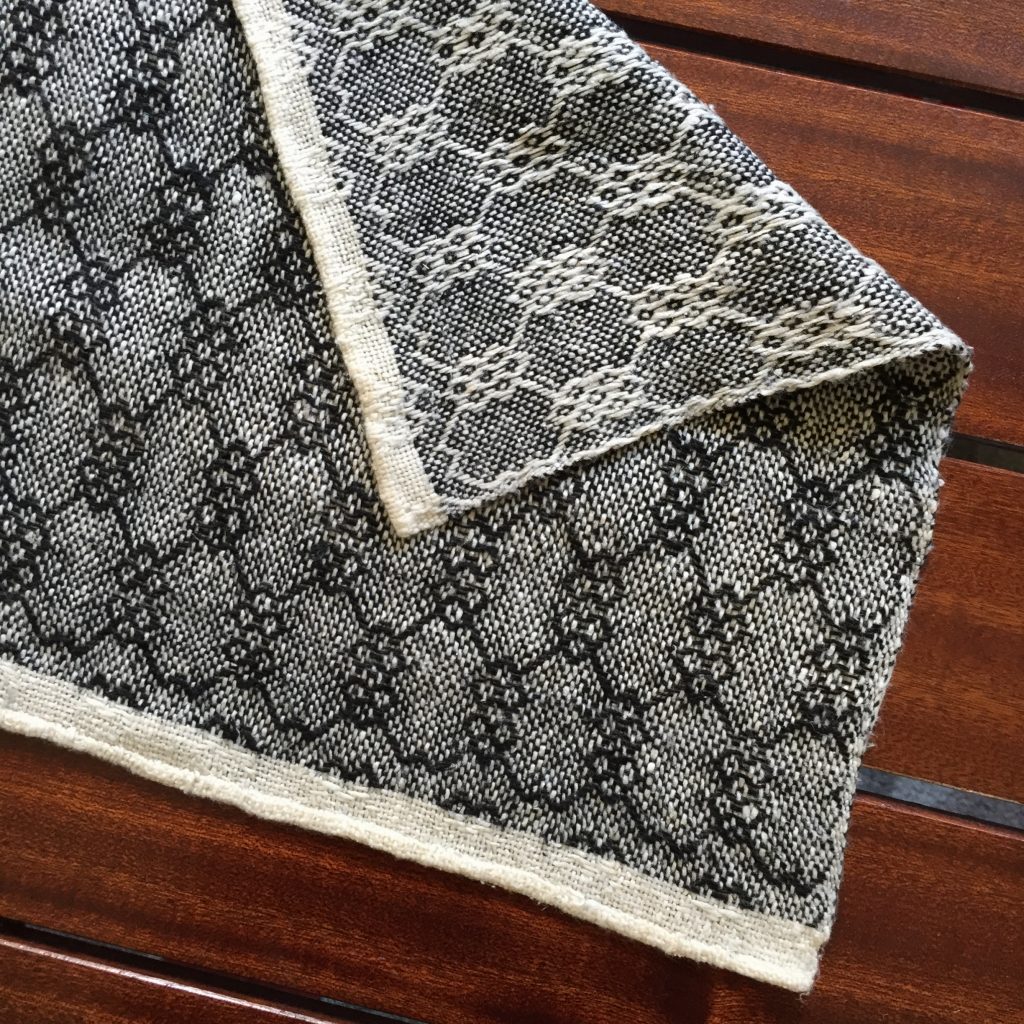 100% silk kerchief in an 8-shaft twill with a hand-rolled hem